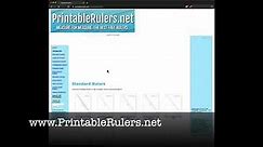 How to Print a Ruler, Yard Stick, or Protector using your printer