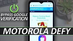 How to Bypass Google Lock on MOTOROLA Defy - FRP Bypass Motorola 2022