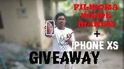 Filmora Meme Maker+IPHONE XS GIVEAWAY||