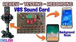 V8S Live Sound Card Detailed Review - Testing & Recording Set Up