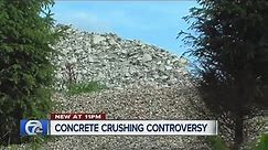 Concrete crushing controversy