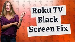 Why is my Roku TV screen black but I can hear it?