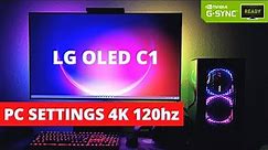 How to use LG OLED C1 as PC Monitor activate Gsync and 4K 120hz settings