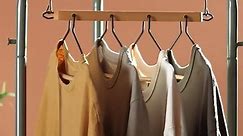 20 Pack Wooden Skirt Hangers with Clips, Durable Coat Hangers Smooth Suit Hangers with Durable Metal Clips Premium Wood Hangers for Jacket, Skirt, Coat, Dress, Blouse (Vintage, 20)