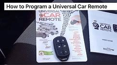 How to Program a Universal Car Remote