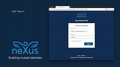 Sign in with "Email and password" to Nexus support portal