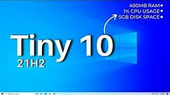 Tiny10 21H2: Windows 10 Lite — How to Download & Install 2024