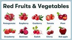 Red Fruits and Vegetables in English | List of Red Fruits with Pronunciations and Pictures