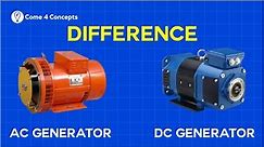 Difference between AC and DC Generator | AC Generator | DC Generator | Come4Concepts