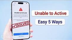 Unable to Activate iPhone 2024? Solved! 5 EASY Tricks