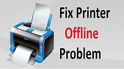Printer Offline Problem!! Windows 10/8/7 - Howtosolveit