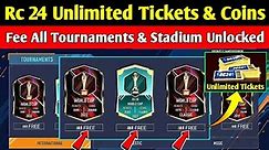 Real Cricket 24 Unlimited Tickets And Unlocked All Tournaments | Rc 24 Unlocked Everything | RC 24