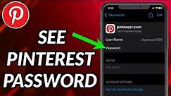 How To See Pinterest Password
