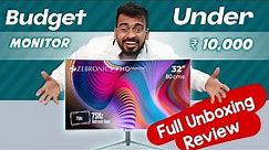 ZEBRONICS 32 inch Curved Monitor Unboxing || Zebronics Monitor Review
