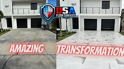 Melyssa's driveway | artisanal decorative concrete overlay | fort lauderdale | USA Floor Surfaces