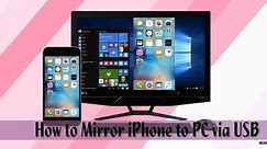 How to Mirror iPhone to PC via USB