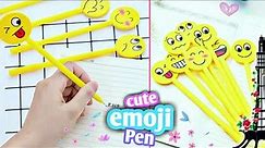 DIY CRAFTS PAPER PENCIL DECORATION | DIY Handmade Emoji Pencil topper | Easy Pencil Topper