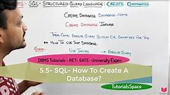 5.5- SQL statement creates a database | sql command to create database | Create A Database in mssql