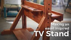 Building an easel inspired TV Stand