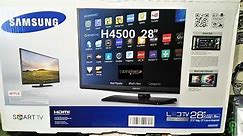 Samsung UN28H4500AFXZA H4500 Series 28" Class HD Smart LED HD TV Review And Install BY KVUSMC