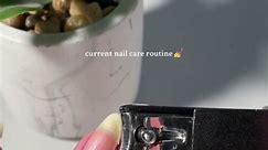 current nail care routine 💅 #nails #nailartvideos #nailcare #nailcareroutine #cleangirlaesthetic