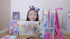 Claire's JoJo Siwa Bow Bow Holographic Glitter Backpack- カバンの中身紹介 - 動画 Dailymotion