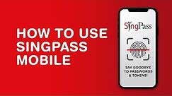 Using the SingPass Mobile app to log in within seconds!