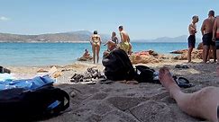 Beach Walk 4K , Greece (Athens)| samsung s20 fe, video test | Ελλάδα | Best Beaches | beach girlt 3