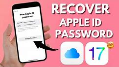 Recover Apple ID Password iOS 17 | How to Reset Your Apple ID Password 2023