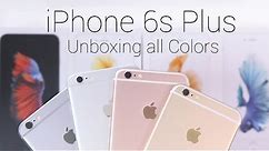 iPhone 6s Plus Unboxing & Color Comparison! (Rose Gold, Silver, Gold, & Space Gray)