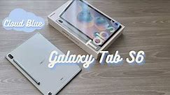 Samsung Galaxy Tab S6 Cloud Blue Unboxing 📦