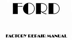 Ford F-Series Factory Repair Manual 2015 2014 2013 2012 2011