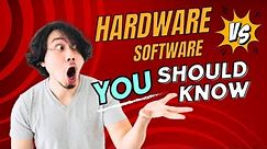 What is the difference between computer hardware and software