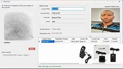 Biometric Fingerprint Student Course Attendance System in C#
