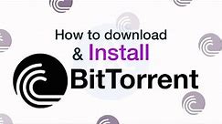 How to install BitTorrent in Windows.