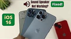 iOS 16: Sound Speaker Not Working? - Fixed iPhone After Update!