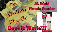 Fix Broken Plastic - JB Weld Plastic Bonder