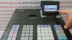 How To Use The Sharp XE-A207 / XE-A207B / XEA207W Cash Register