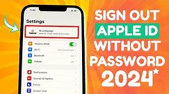 2024 Update - Sign Out Apple ID Without Password [100% Remove] iOS 17.4 All iPhone & iPad