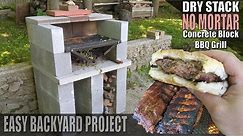 Building a Concrete Block BBQ / Cinder Block BBQ Grill - Da P.A Vlog