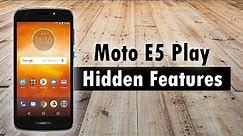 Hidden Features of the Moto E5 Play You Don't Know About | H2TechVideos