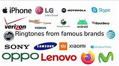 Ringtones from famous brands (smartphone ringtones)