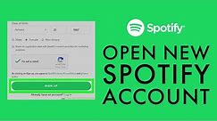 Spotify Sign Up 2021 | How to Open New Spotify Account? Register Spotify Account