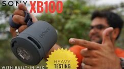 Sony SRS-XB100 Portable Speaker with Built-in Mic ⚡⚡ Heavy Testing ⚡⚡