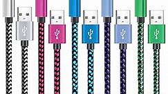 USB Type C Cable Fast Charging, Tpc001 5 Pack(6Ft 3A) Braided C Charger Cables Compatible with Samsung S10e/note 9/s10/s9/s8 Plus/A80/A50/A20