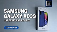 Samsung Galaxy AO3s Unboxing and Review