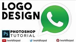 How to make WHATSAPP LOGO Design in Photoshop CS6, CC | Photoshop Tutorial