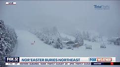 Nor'easter dumps snow across the East Coast