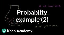 Finding probability example 2 | Probability and Statistics | Khan Academy