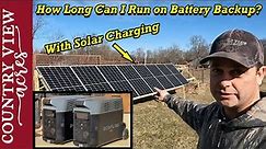 How long can we power our house with the EcoFlow Delta Pro's, Recharging them with Solar?